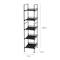 Organize It All Espresso 5 Tier Square Freestanding Shelf